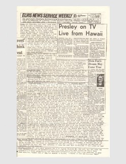 Elvis News Service Weekly Issue No. 68