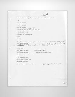 February 22 1973 Midnight Show - Sound Booth