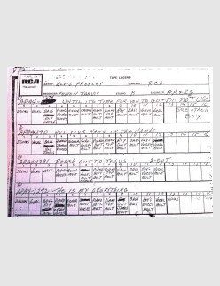 16-Track Tape Log