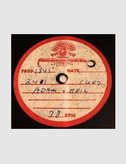 Adam And Evil - Acetate