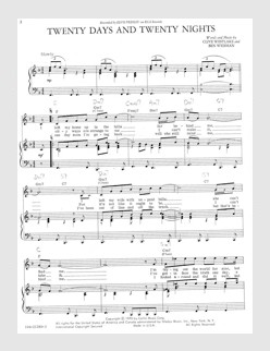 Twenty Days And Twenty Nights (Thanks to Christopher Brown)