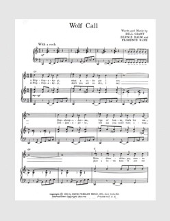 Wolf Call (Thanks to Glen Johnson)